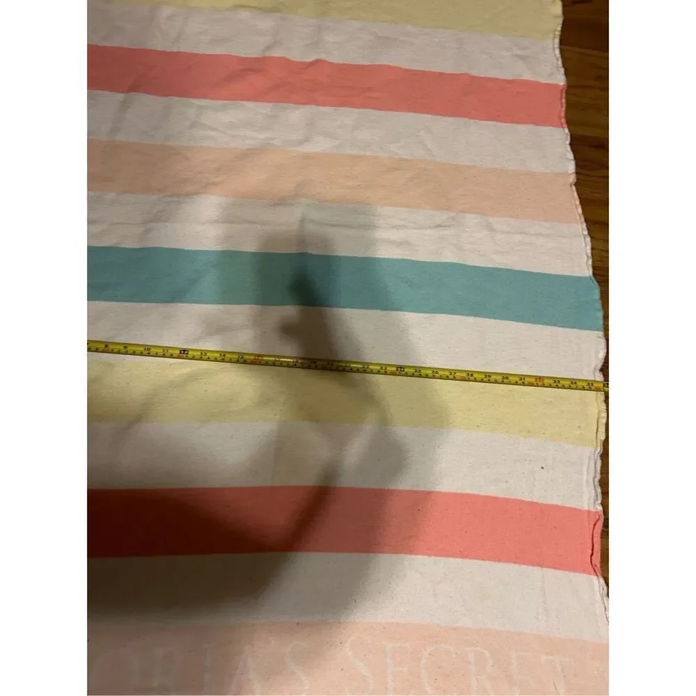 VS Victoria‎ Secret Beach blanket pastel stripes cotton rn#54867